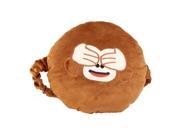 Emoji Smiley Emoticon Stuffed Plush Soft Round Car Head Rest Pillow Monkey Eyes Covered