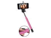 SoundLogic XT Universal Extendable Selfie Stick with Built In AUX Remote Pink