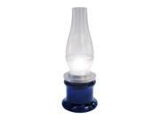 Journey s Edge Blow LED Retro Style Electric Kerosene Night Lamp Light Blue