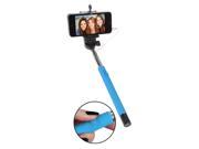 SoundLogic XT Universal Extendable Selfie Stick with Built In AUX Remote Blue