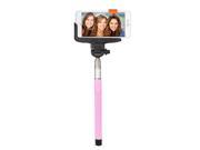 SoundLogic XT Wireless Bluetooth Selfie Stick with Built In Shutter Button Pink