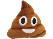 Emoji Smiley Emoticon Stuffed Plush Soft Poop 8 in. x 3 in. Pillows Happy Poop Face
