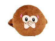 Emoji Smiley Emoticon Stuffed Plush Soft Round Car Head Rest Pillow Monkey Nose Covered