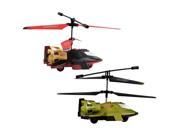 TechToyz Black Spider Fly and Drive Wireless RC Gyro Helicopter Military Green