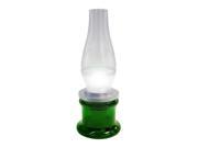 Journey s Edge Blow LED Retro Style Electric Kerosene Night Lamp Light Green