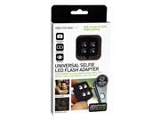 SoundLogic XT Universal 4 LED Selfie Flash Light Adapter Black