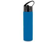 Journey s Edge Silicone Squeeze Flip Top Sports Water Bottle BPA Free Blue