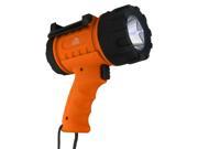 Waterproof Rechargeable LED Spotlight Flashlight w Ergonomic Grip for Marine Use by Journey s Edge Orange