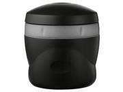 Thermos Double Wall Insulated Snack Jar with Collapsible Spoon 8 Ounce Black