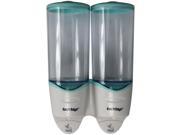 Dual One Touch Electronic Liquid Shampoo Conditioner Soap Dispenser Wall Mount
