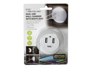 SoundLogic Dual USB Wall Charger With Built In Nightlight