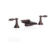 FREUER Scaffale Collection Widespread Waterfall Bathroom Sink Faucet Oil Rubbed Bronze