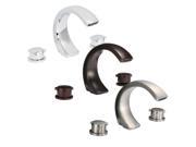 FREUER Curva Collection Modern Spread Bathroom Sink Faucet Polished Chrome
