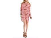 Blue Plate Women s Pink Blue Hearts Printed Tunic Dress
