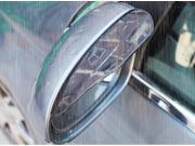 2 x Universal Rear View Side Mirror Rain Board Sun Visor Shade Shield For Car Truck SUV Clear Color