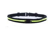 Adjustable Dual Pockets Sports Running and Fitness Expandable Weather Water Resistant Waist Pack Belt Bag Green
