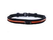 Adjustable Dual Pockets Sports Running and Fitness Expandable Weather Water Resistant Waist Pack Belt Bag Orange
