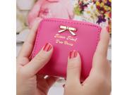 Hot Fashion Women s Mini Faux Leather Lady Purse Wallet Card Holders Handbag Rose