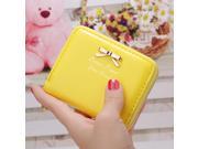 Hot Fashion Women s Mini Faux Leather Lady Purse Wallet Card Holders Handbag Yellow