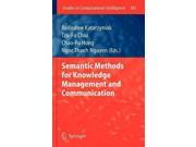 Semantic Methods for Knowledge Management and Communication Studies in Computational Intelligence