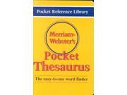 Merriam Webster s Pocket Thesaurus POC