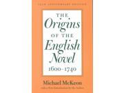 The Origins of the English Novel 1600 1740