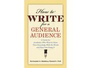 How to Write for a General Audience