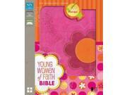 Young Women of Faith Bible New International Version Italian Duo Tone Raspberry Clementine