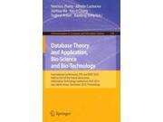 Database Theory and Application Bio Science and Bio Technology Communications in Computer and Information Sciecne