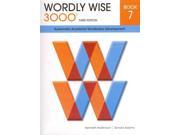 Wordly Wise 3000 Book 7 Systematic Academic Vocalulary Development