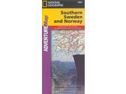 National Geographic Adventure Map Southern Norway and Sweden National Geographic Adventure Map FOL LAM MA