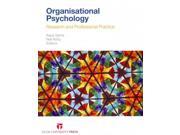 Organisational Psychology Research and Professional Practice