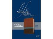Life Application Study Bible King James Version Brown Tan Heather Blue Leatherlike