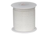 20 AWG Gauge Solid Hook Up Wire 100 ft Length White 0.0320 Diameter UL1007 300 Volts