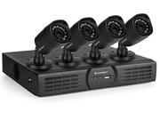 Amcrest 720P HD Over Analog HDCVI 8CH Video Security System w Four 1.0 MP Weatherproof IP66 Bullet Cameras 65ft IR LED Night Vision Long Distance Transmit
