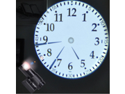 Standard Numerals LED Colorful Projection Analog Clock Rotate 180 Degrees