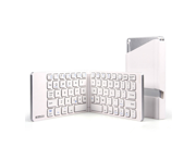 Mini Foldable Wireless Bluetooth Keyboard for Phone and Tablet White Color