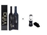 5 Pcs set Deluxe Wine Bottle Opener Accessories Gift Set Professional Wine Pourer