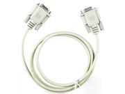 THG W AH7313DB930WH 3.0M DB9 9Pin Female to Female Serial PC Video Graphics Printer Router Cable White