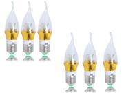 THG LB000004*6 LED Candle light 100 240V E27 Led bulb Led lamp 6 Packs