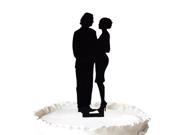 Personalized Bride and Ggroom Wedding Cake Topper Silhouette