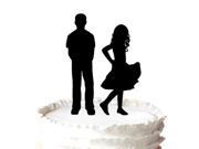 Custom Party Cake Topper Mr Right and Mrs Silhouette Cake Topper Funny Wedding Decor