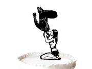 Hero and Mary Kissing Silhouette Cake Topper