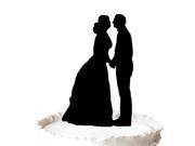 Country Kissing Couple Wedding Cake Topper