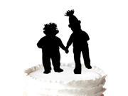 Cake Topper 2 little boys Silhouette for party celebratiion