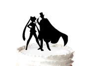 Lovely Bride and Handsome Groom Wedding Cake Topper Anime Cake Topper for Wedding Decor