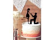 Proposal Cake Topper Will You Marry Me Cake Topper Fiance Fiancee Engagement Cake Topper