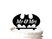 Mr Mrs Cake Topper Bat Wedding Cake Topper Anniversary Cake Topper