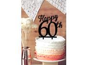 Happy 60th Cake Topper 60 Years Anniversary Cake Topper Leave Sweet and Happy Memory Festival Cake Topper