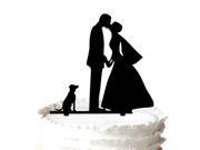 Kissing Bride and Groom Engagement Wedding Cake Topper for Cake Decoration